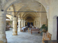 Lovely columns and arches in Nicosia, Cyprus