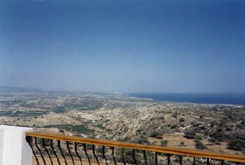 view from the veranda pissouri villa in cyprus.jpg (22747 bytes)
